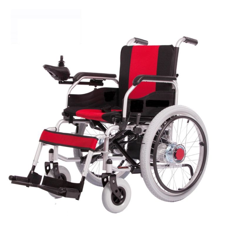 Health Products Aluminum Handicapped Folding Electric Wheelchair for Elderly