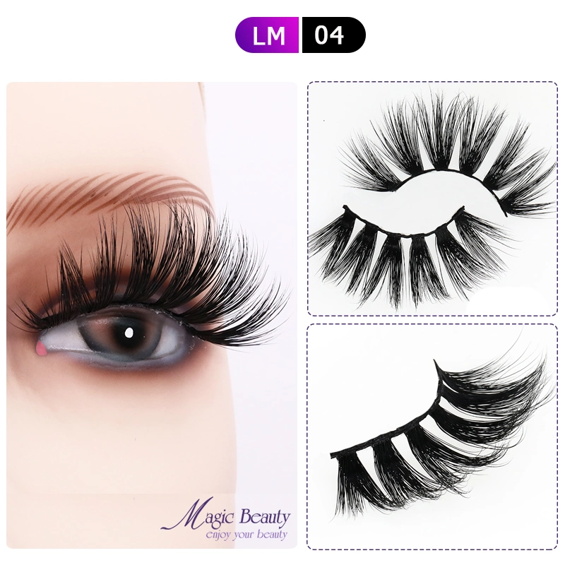 Wholesale Lashes 25mm 30mm Long Eyelashes Extension 5D Mink Fur Eye Lashes