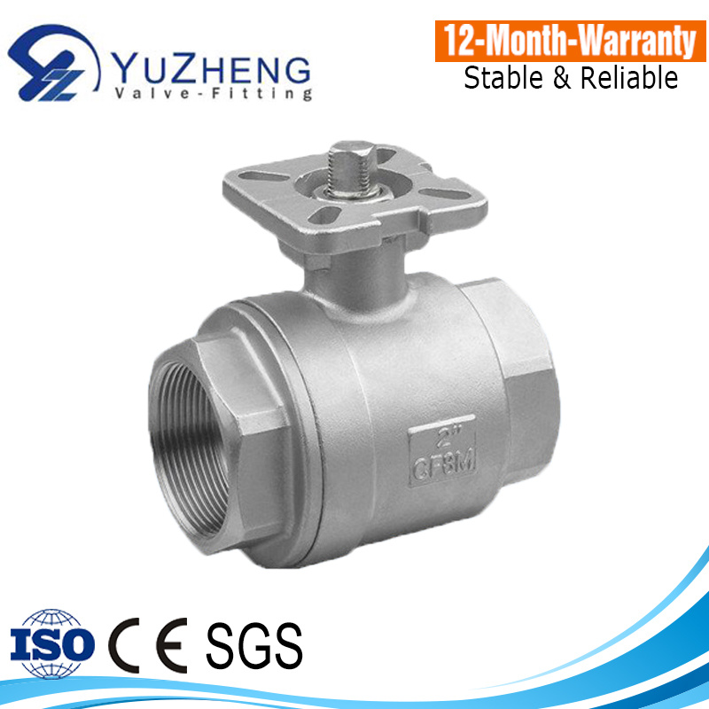 Stainless Steel 2PC Economic Floating Ball Valve in Bsp Thread