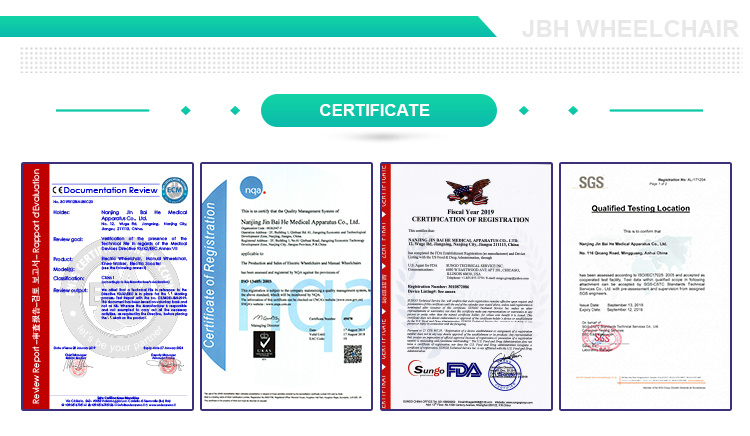 Jbh Medical Folding Powerful Electric Wheelchair FDA and Ce Approved.