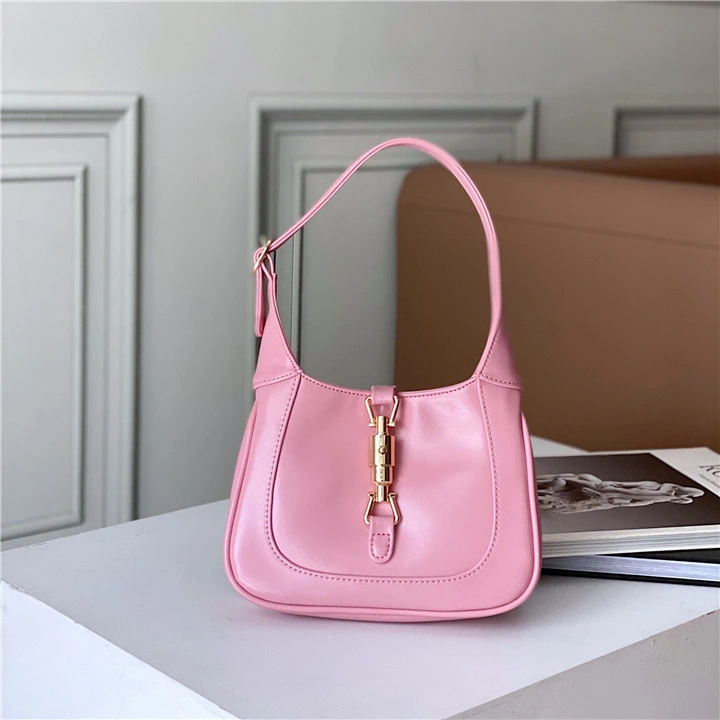 Emg6281 Small Mini Luxury Girls Underarm Bags Purse Handbag Woman Leather Vintage Shoulder Baguette Bag Women