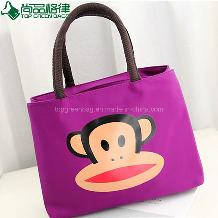 Cute Fancy Trendy Polyester Zipper Ladies Tote Hand Bags Carrier