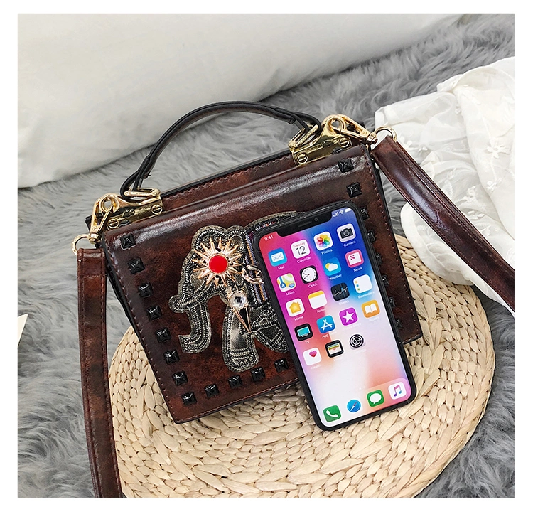 Luxury Cowhide Leather Ladies Bags Woman Tote Bag Print Chain Lady Handbag Canvas Crossbody Bag