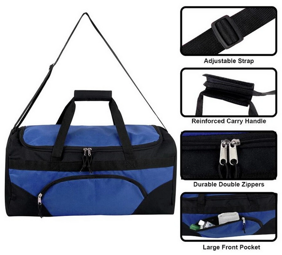 Wholesale Large Polyester Tote Waterproof Yoga Gym Duffle Bags Women Sport Fitness Travel Duffel Bag