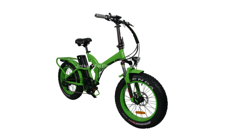 500W 48V Fat Tire Folding Electric Bikes Full Suspension Bicycle