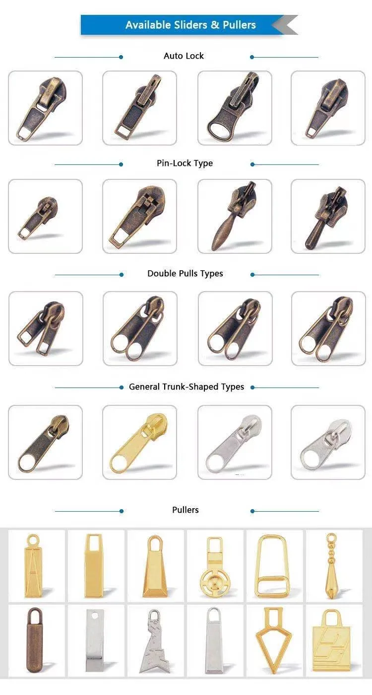 Wholesale Price Custom Metal Zipper Puller High Quality Bag Zipper Puller Zipper Slider for Handbag