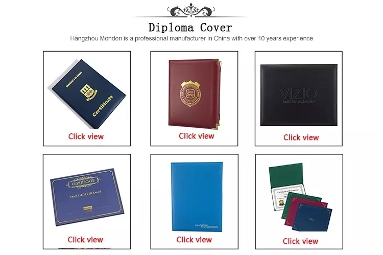 Wholesale Grain Leatherette Diploma Cover