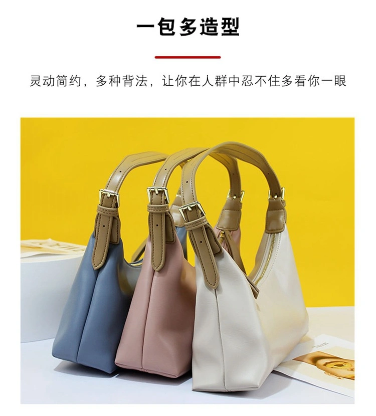 Distributor Ladies Handbags Fashion Lady Baguette Style Bags Leather Purse Soft Leisure Handbag for Women