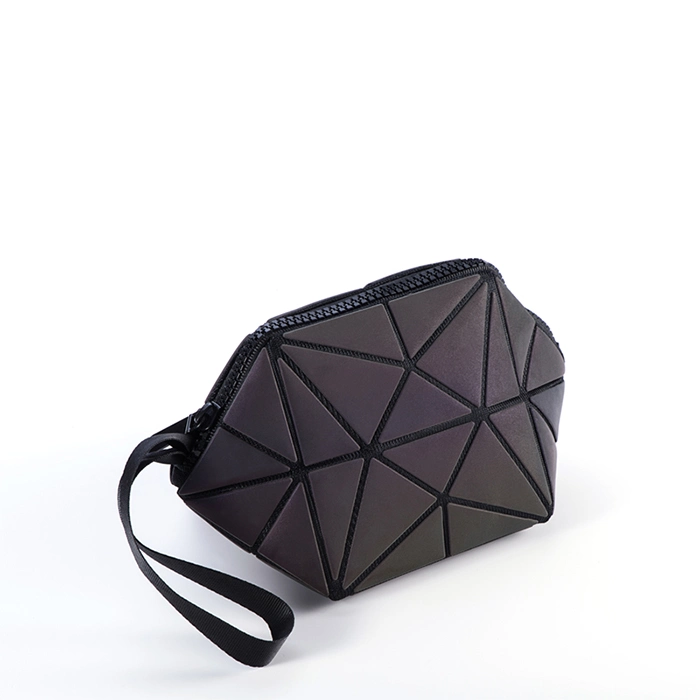 Laser PU Women Diamond Lattice Bags Women Handbags Small Geometric Chain Shoulder Sling Bags Reflective Women Bag