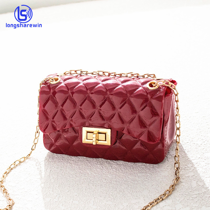 Hot Sale Mini Candy PVC Jelly Shoulder Jelly Purse Handbags for Women