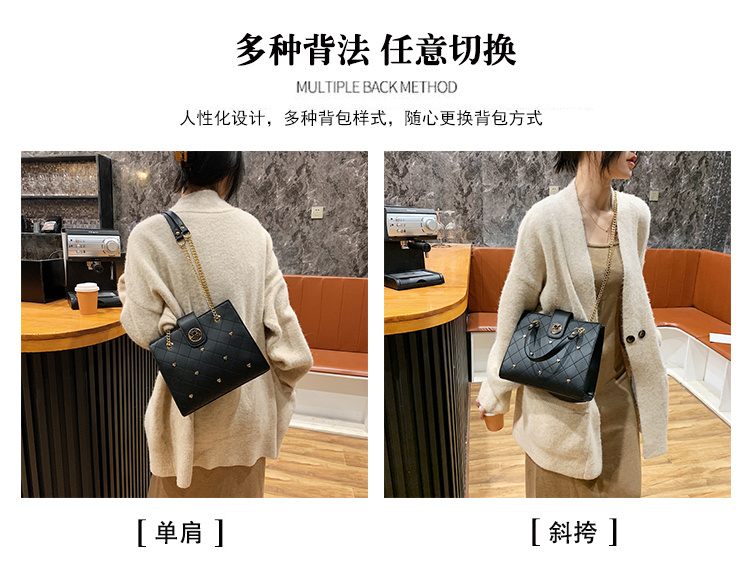 Portable Good Match Zipper Alligator Print Crossbody Single Shoulder PU Synthetic Leather Hand Bags 2021 Women