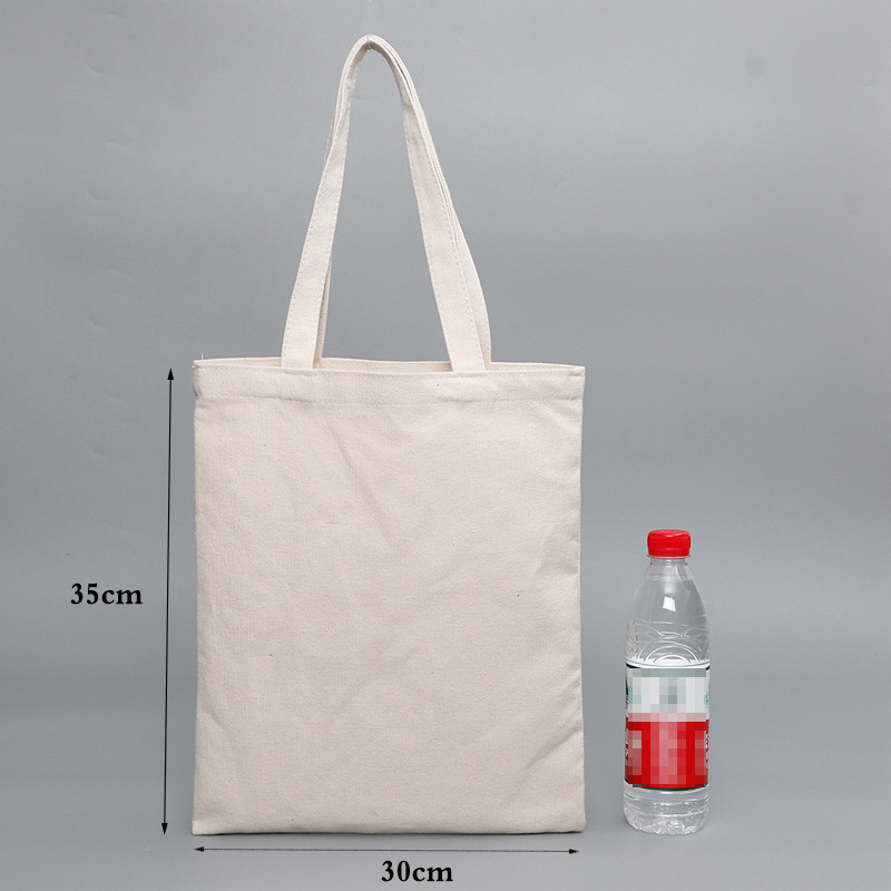 Promotional Custom Logo Cotton Canvas Shopping Tote Handbags for Women
