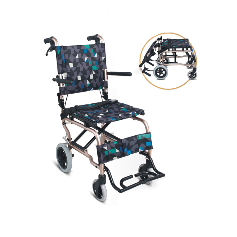 Simple Easy Folding Lightweight Portable Transit Travel Wheelchair