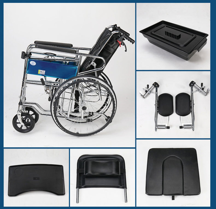 Folded Recline Back Manual Wheelchairs Price