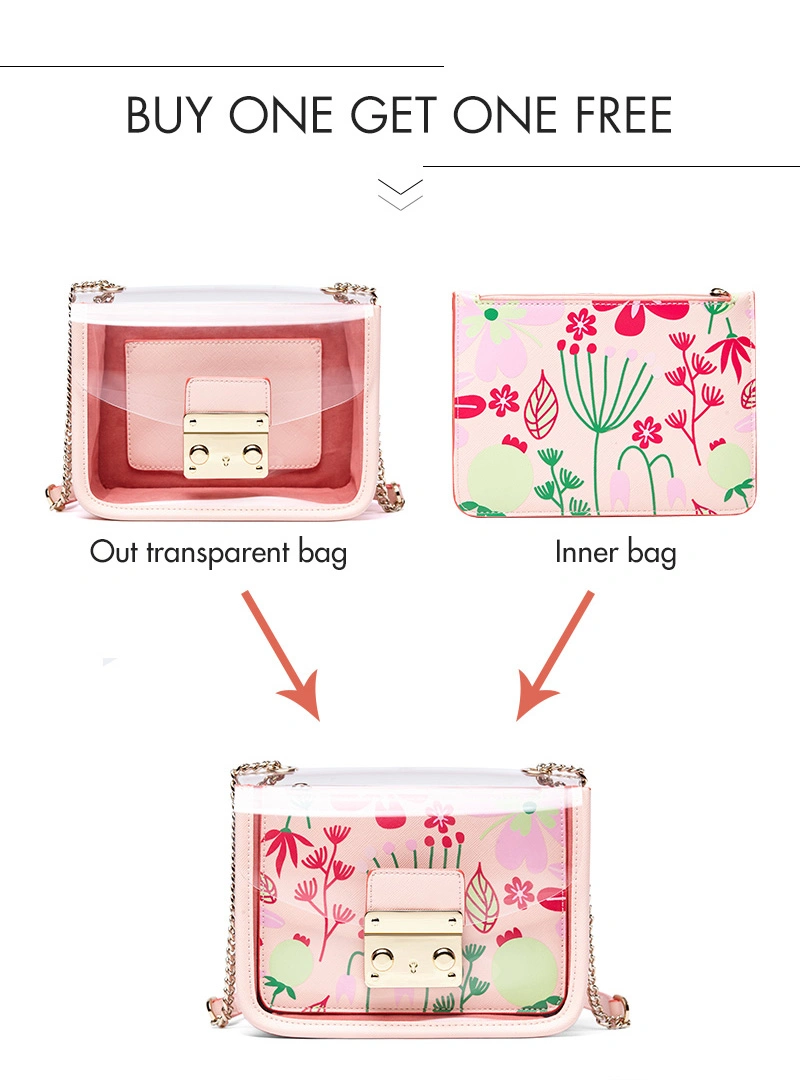 Women Shoulder Bags Transparent Jelly Crossbody Women Bags Waterproof Messenger Bag