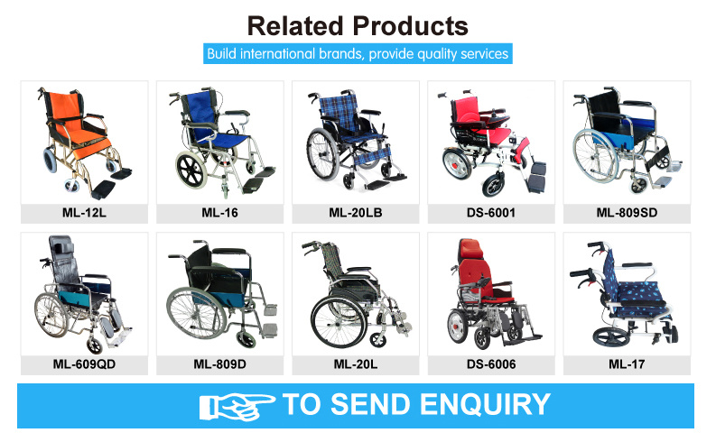 Wheelchair Manufacturer Small Outdoor Portable Ultralight Wheelchair for Elderly