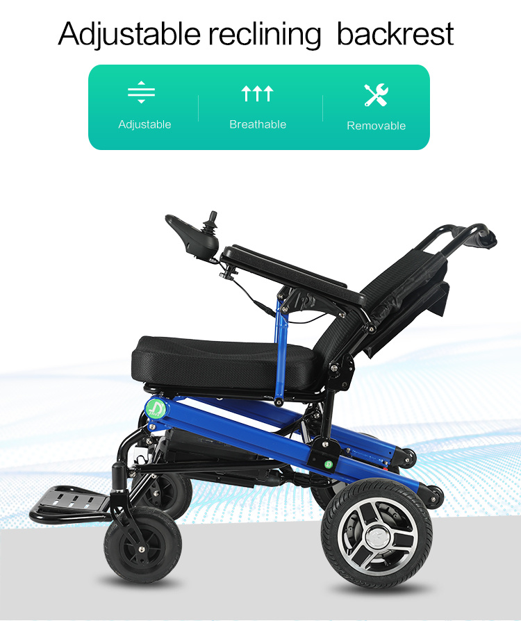 Lightweight Easy Folding Wheelchair Electric for Elderly