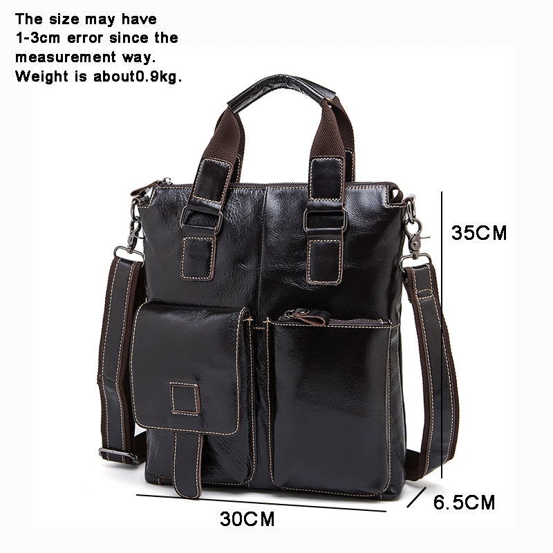 Men Genuine Leather Bags Business Shoulder Bag Genuiue Leather Bag for Business