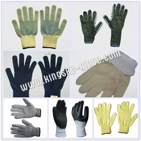 Cow Split Leather Full Palm Gardening Work Glove (Leather Glove-Garden Glove)