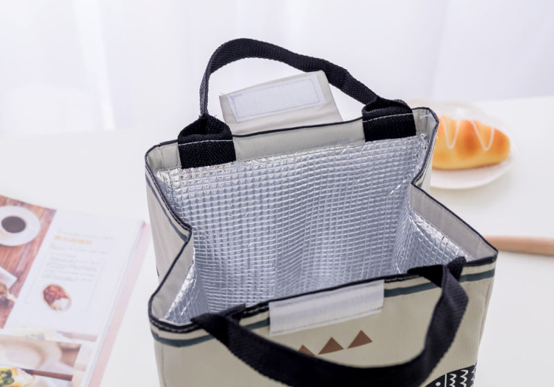 Hook and Loop Cooler Bag 12 Tin Lunch Bag