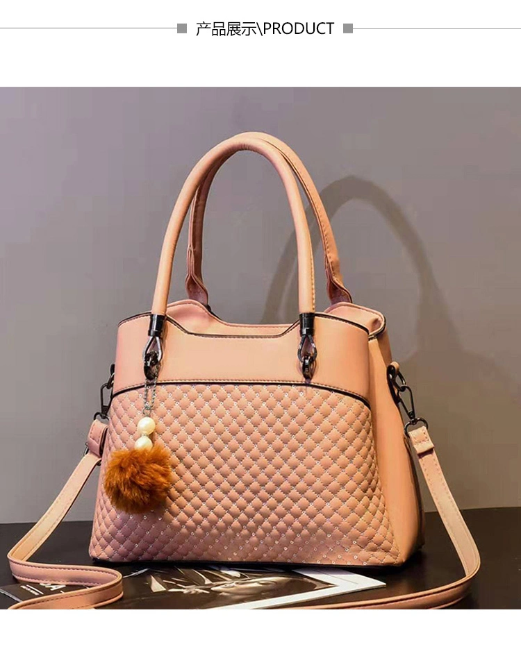 Girls Handbag in Various Colors Cowhide Leather Lady Tote Bag Shopping Bag