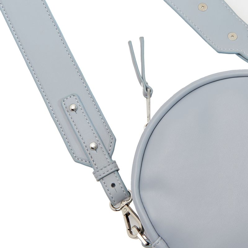 Women's Cylinder Shoulder Bag Soft Leather Circle Purses Handbags
