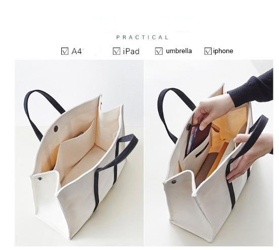 Beauty Lady Black Color Handbag Tote Women Carrier Bag