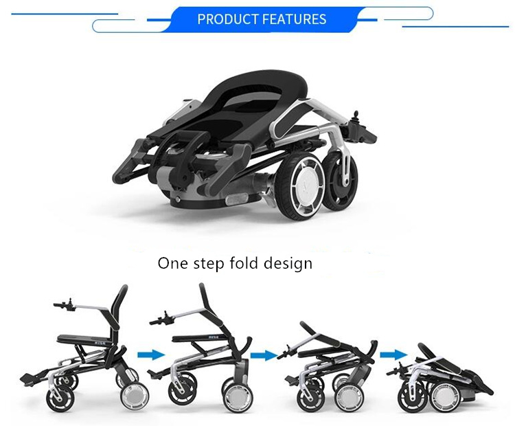 Light Portable Foldable Electric Power Wheelchair