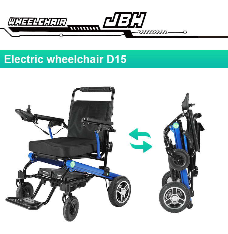 Lightweight Easy Folding Wheelchair Electric for Elderly