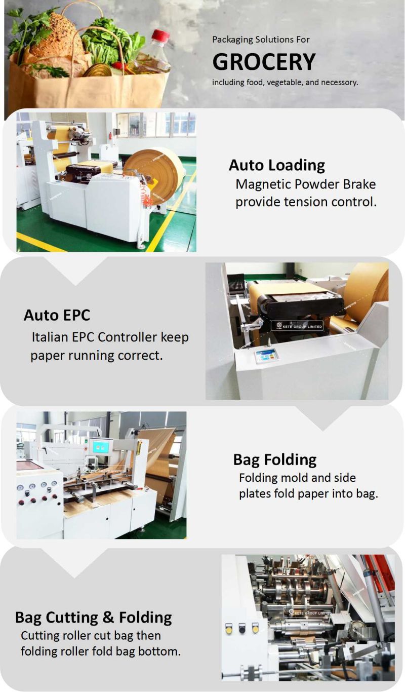 Full Automatic shopping Bag Machine Paper for Making Shopping Bag