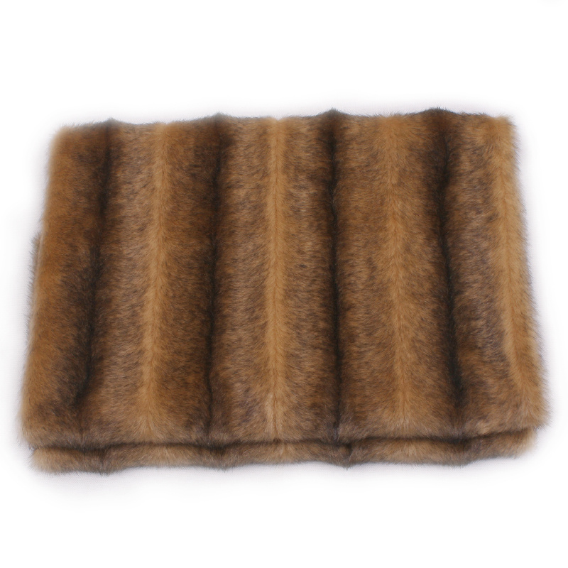 Flame Retardant Faux Fur Blanket Throw for Bedroom (019-93)