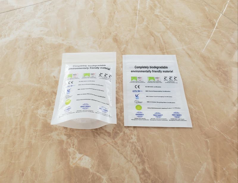 100% Compostable Packaging Bags Stand up Pouches Laminated Pouches