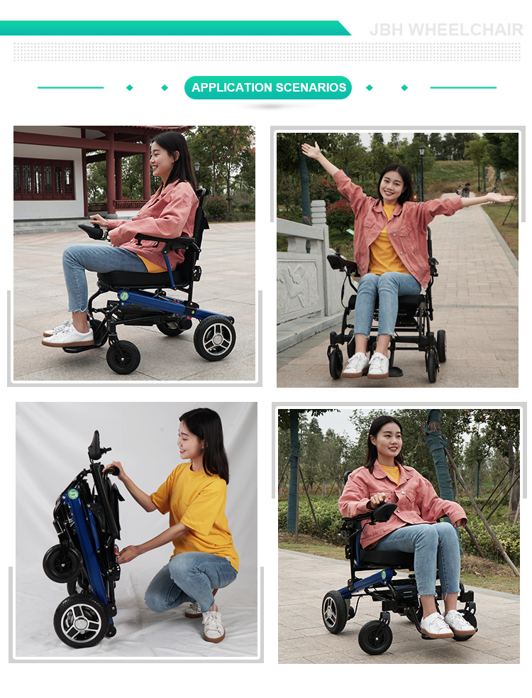 Handicapped Lightweight Foldable Wheelchair Electric