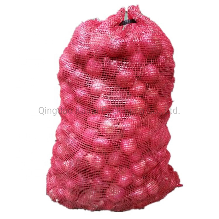 PP Onion Potatoes Bags Garlic Packing Bags Raschel Mesh Bags