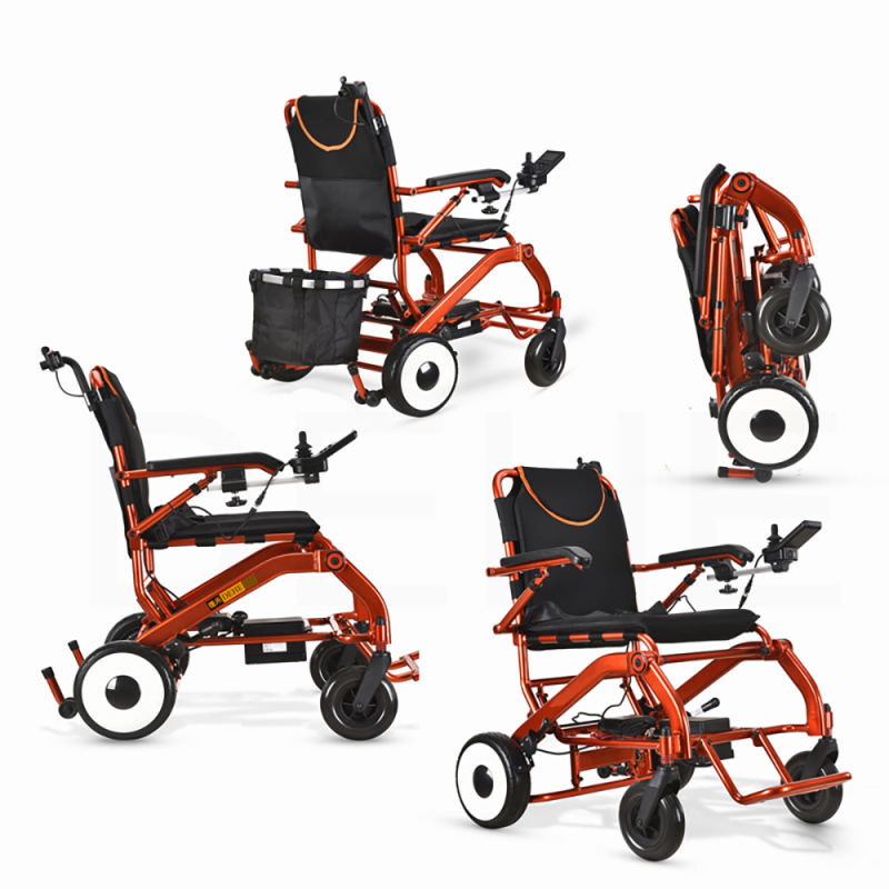 24V 250W Handicapped Lightweight Electric Wheelchair for Elderly