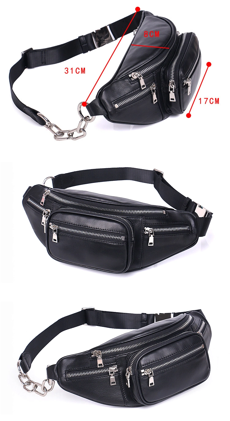 Factory Price Good Quality Soft Sheep Skin Leather Ladies Handbags Real Leather Fanny Pack for Women