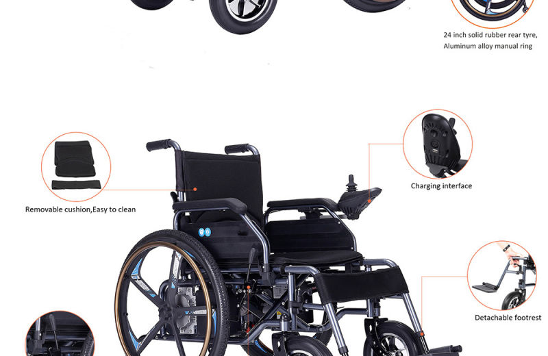 Foldable Portable Electric Wheelchair for Elderly