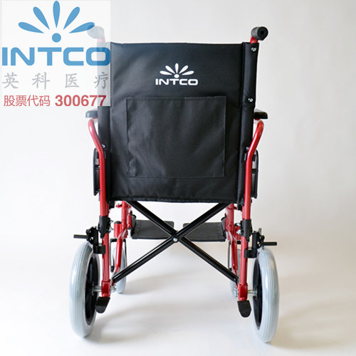 Easy Folding Aluminum Transit Wheelchair for Elderly People