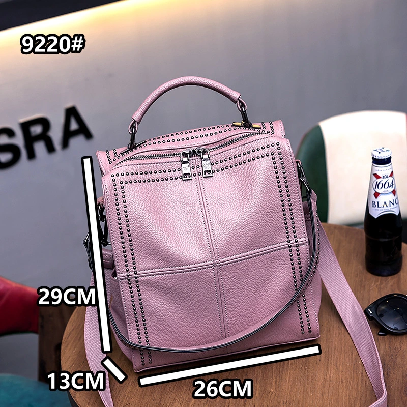 2020 New Deisgner Handbag South Korea Stylish Tote Bags Fashion Cowhide Leather Backpack Women Handbag