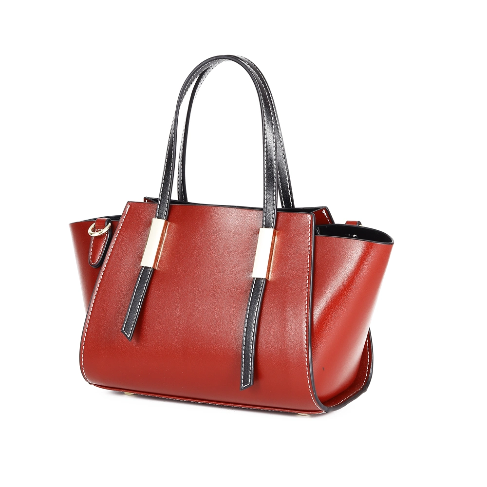 High Quality Contrast Leather Bags Women Fashion Ladies Handbags Wholesaler Supplier From China