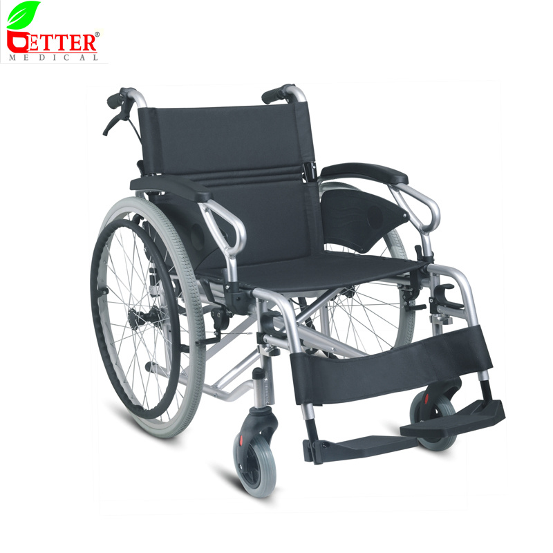 Lightweight Portable Folding Power Aluminum Alloy Manual Hospital Wheelchair