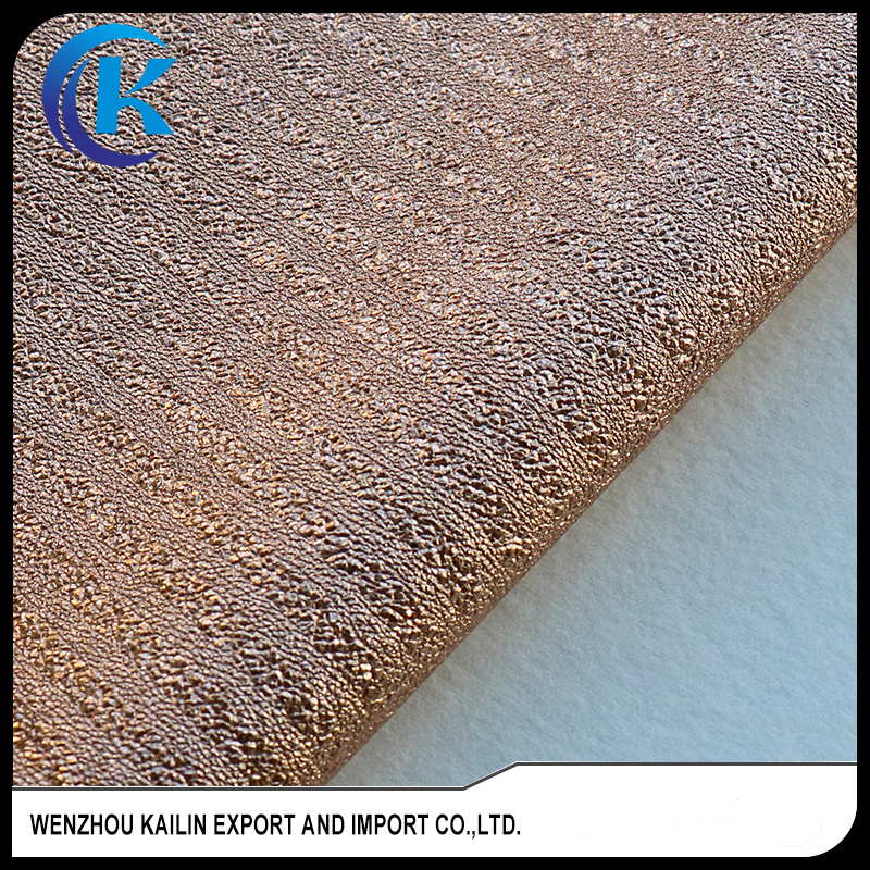 PU Embossed Metallic Leather for Hand Bags Metallic Shiny PU Foiled Leather