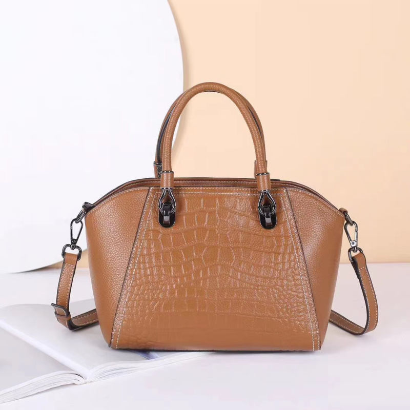 China Factory High Quality Genuine Leather Handbags for Women Fashion Ladies Handbags