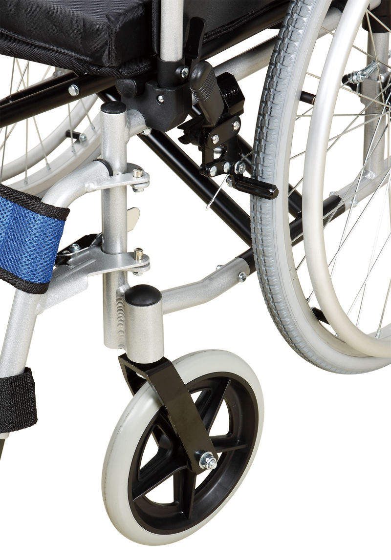 Breathable Seat Cushion Aluminium Alloy Manual Wheelchair