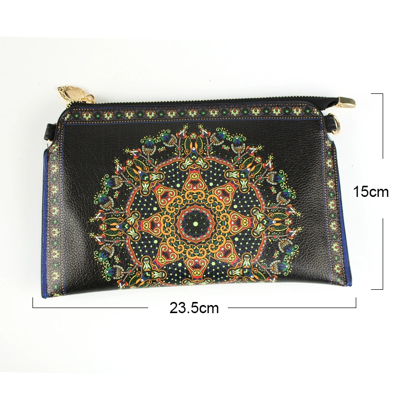 1PC Ethnic Retro Pattern Purse Mini Purse Women's Small Zipper Coin Purse