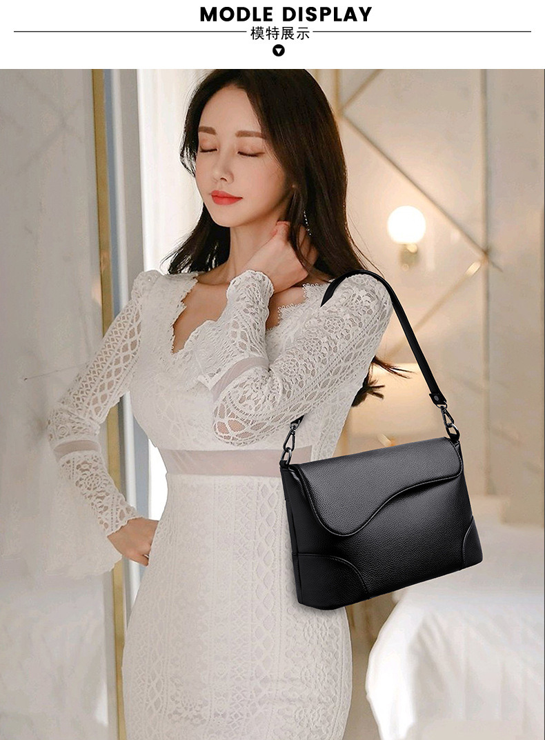 2021 New Fashion Trend Ladies Bag All-Match Shoulder Bag Large Capacity Soft Leather Messenger Bag Crossbody Handbag