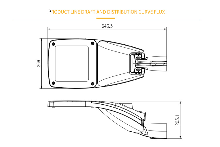 Small Watts AC85-265V Grey and Black Aluminum 30W LED Street Lighting