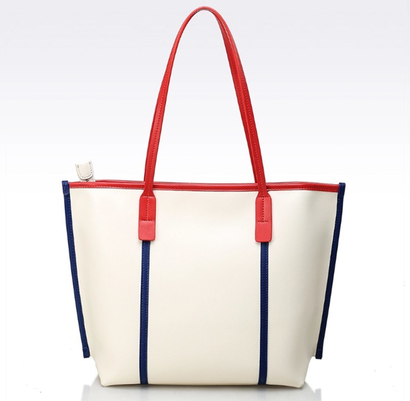 Fashion Candy PU Leather Tote Shoulder Handbag for Women