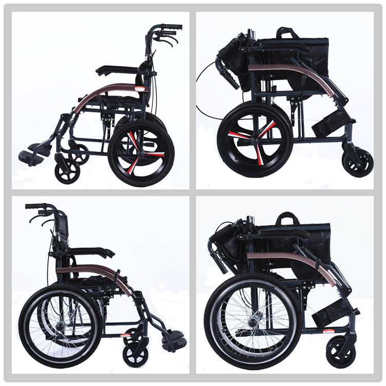 Foldable Light Portable Sport Wheelchair for Disable Person