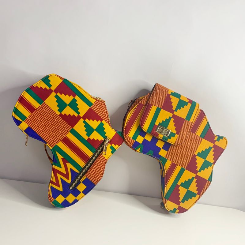 Wholesale Custom Women Handbags Fashion African Map Bag for Women